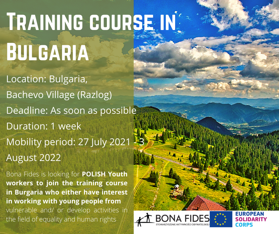 Training course in Bulgaria